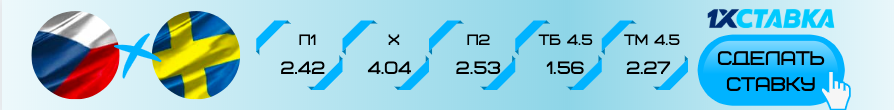 Чехия - Швеция прогноз на матч 15 декабря